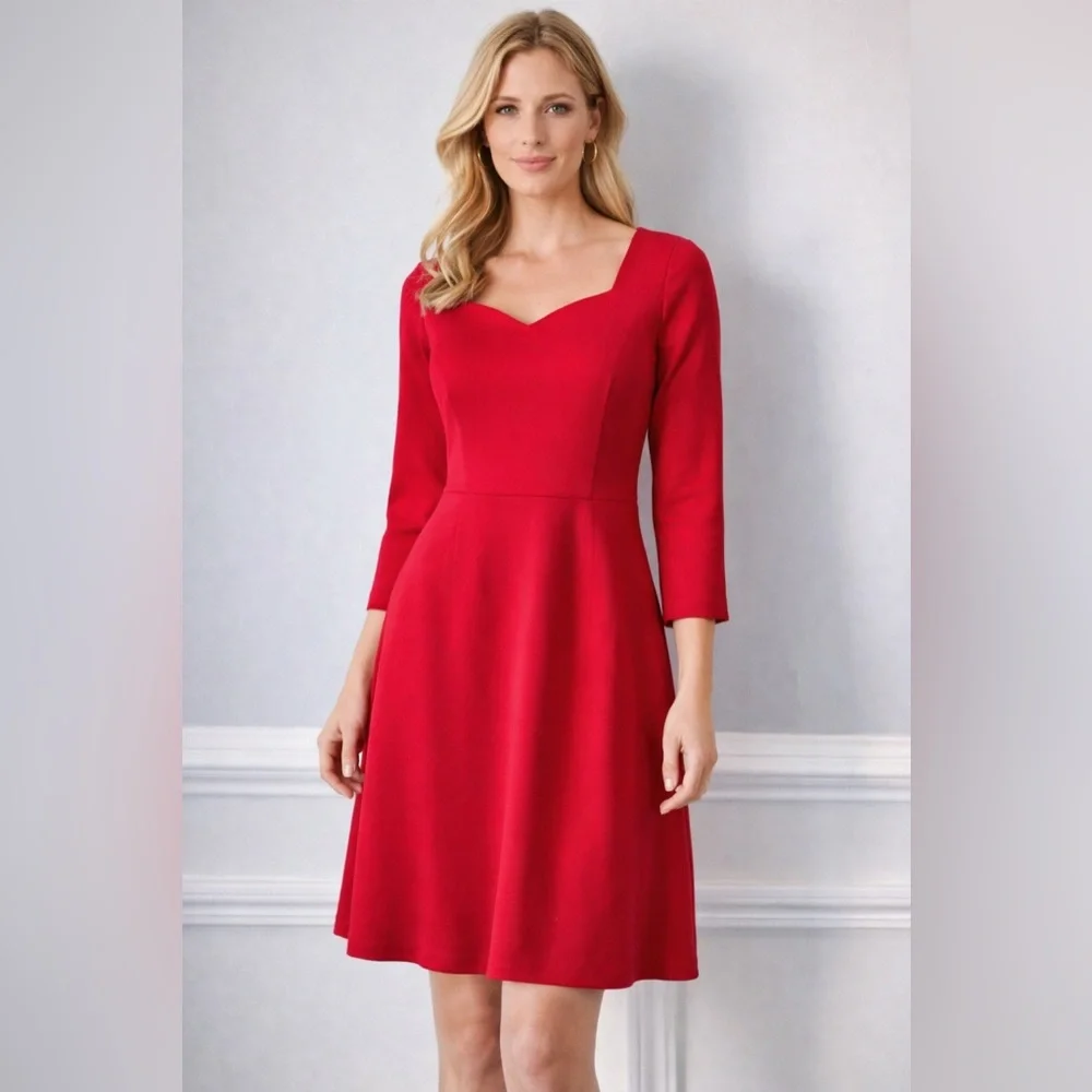 The Limited Red Long Sleeve Dress - Picture 7 of 7